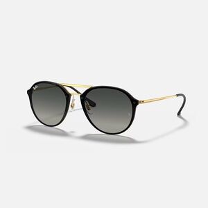 Ray-Ban Black and Gold Sunglasses
